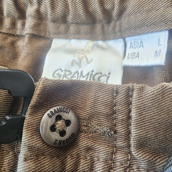 Gramicci Pants Mens Medium Olive Webbing Belt Elastic Waist Climbing G105-OGT - Picture 6 of 15